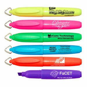 Liqui-MarkÂ® Mini Brite Spotsâ„¢ Fluorescent Highlighter w/Key Ring Cap