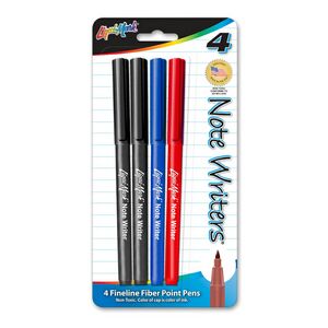 Liqui-MarkÂ® Set of 4 Note WritersÂ® Fiber Point Pens