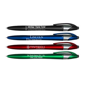 Liqui-MarkÂ® WriterÂ® Triple Twist 3-Color Pen & Stylus Combo