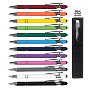 Liqui-MarkÂ® iWriterÂ® Exec - Stylus & Soft Touch Rubberized Metal Ballpoint Pen (Black Ink)