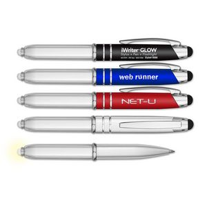 Liqui-MarkÂ® iWriterÂ® GLOW - Metal Stylus Pen w/LED Light