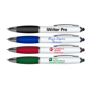 Liqui-MarkÂ® iWriterÂ® Pro - Stylus Retractable Ballpoint Pen w/White Barrel