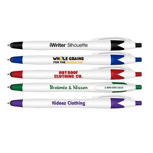 Liqui-MarkÂ® iWriterÂ® Silhouette - Stylus & Retractable Ball Point Pen with Blue Writing Ink