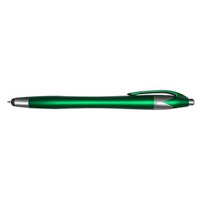 Liqui-Mark® iWriter® Silhouette Stylus & Retractable Ballpoint Pen - Blue Ink
