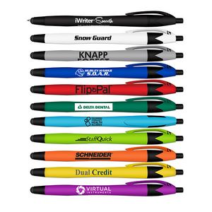 Liqui-MarkÂ® iWriterÂ® Smooth Soft Touch Rubberized Pen & Stylus-Blue Ink