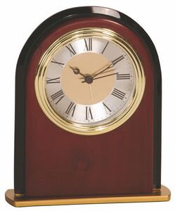 Marc Mahogany Finish Clock I