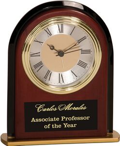 Marc Mahogany Finish Clock I