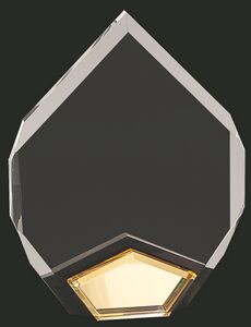 Marquis Gold Acrylic Award - Small