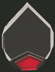 Marquis Red Acrylic Award - Large