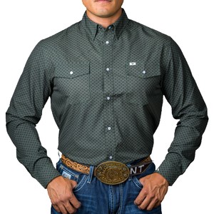 Men's FerrellÂ® Printed Long Sleeve Snap Shirt