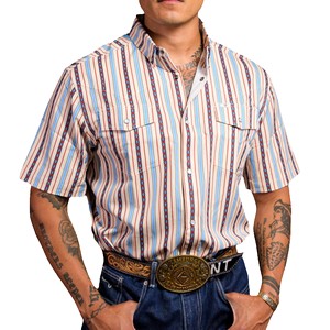 Men's Ferrell® Printed Short Sleeve Snap Shirt