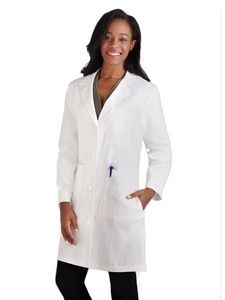 Meta Labwear - Women's Knot Button Five-Pocket 38" iPadÂ® Lab Coat
