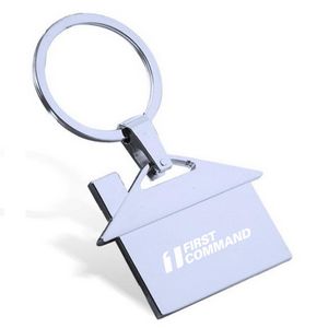 Metal House Keychain