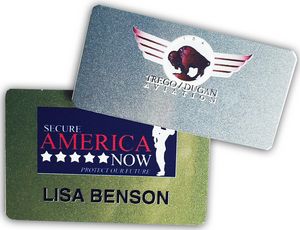 Metal Name Badge Digitally Printed (1.5"x3")
