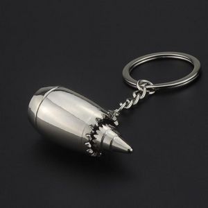 Metal Plane Engine Keychain
