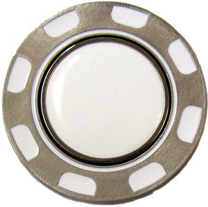 Metal Poker Chip Medallion Donut