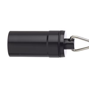 Metallic Aluminum Pill Bottle Keychai