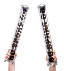 Metallic Inflatable Noisemakers (Pair)