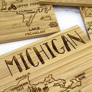Michigan Puzzle Coaster Set
