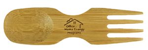 Mini Bamboo Fork And Spoon Combo