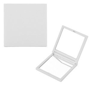 Mini Reflect Square Rubberized Folding Compact Mirror
