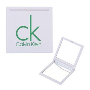Mini Reflect Square Rubberized Folding Compact Mirror