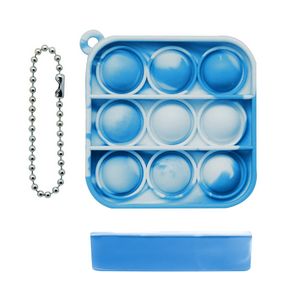 Mini Square Bubble Fidget Keychain