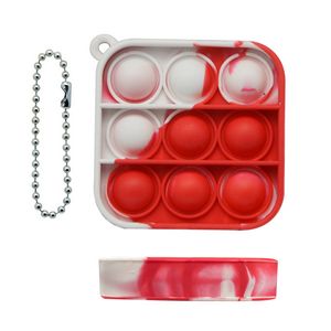 Mini Square Bubble Fidget Keychain