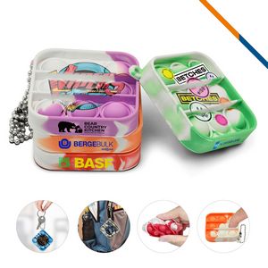 Mini Square Bubble Fidget Keychain