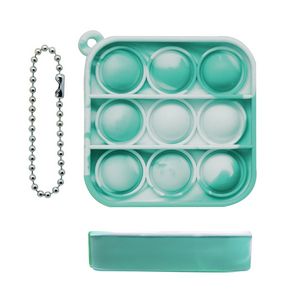 Mini Square Bubble Fidget Keychain