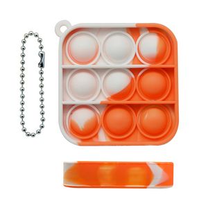 Mini Square Bubble Fidget Keychain