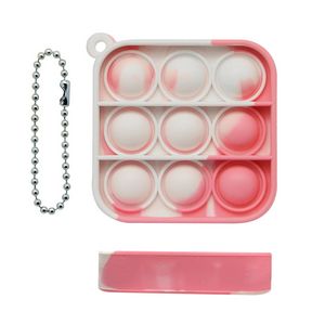 Mini Square Bubble Fidget Keychain