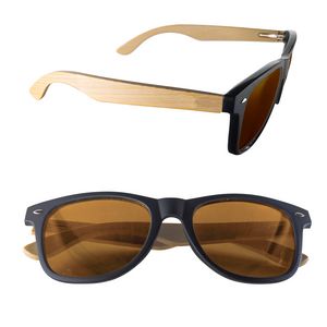 Mirror or Polarized Bamboo Arm Miami Sunglasses