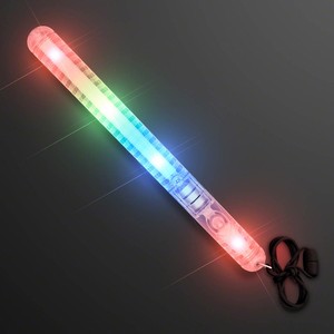 Multicolor Flashing LED Wand with Lanyard - BLANK