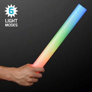 Multicolor Light Up Foam Stick 16" Cheer Sticks - PRINTED