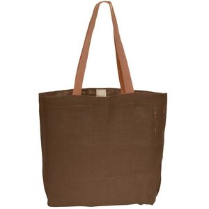 Natural Jute Fiber Carry-On Tote Bags (17"x13")