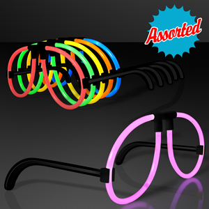 Neon Glow Glasses Assorted Colors - BLANK
