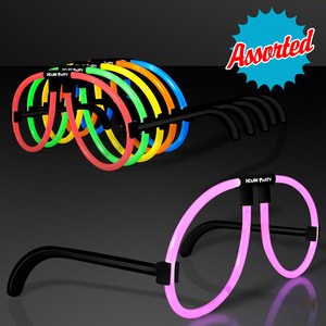 Neon Glow Glasses Assorted Colors - PRINTED
