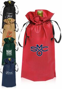 Non-Woven Vineyard Ribbon Drawstring Bags