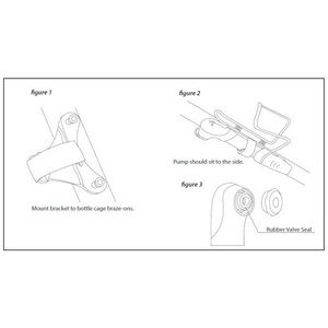 ORIGIN8 Single Action Mini Bike Pump w/Frame Mount