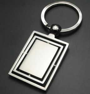 Orbit Rectangular Spinner Keychain