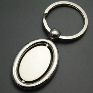 Oval Shape Spinning Keychain