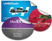 Oval Stickers w/ UV Coating (2.5"x3")