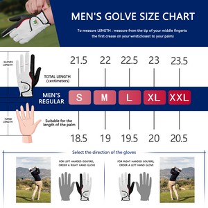 PU Leather Q-Mark Golf Glove