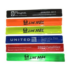 PVC Reflective Slap Bracelet