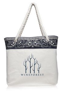 Paisley Pattern Canvas Tote Bags (17.5"x12.5")