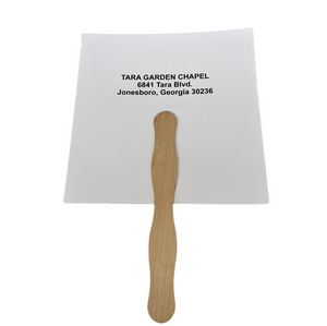Paper Fan with Wood Handle