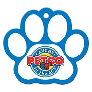 Paw Print Shaped Luggage Tag