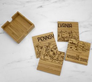Pennsylvania Puzzle Coaster Set
