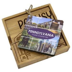 Pennsylvania Puzzle Coaster Set
